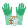 Hellopet Dog Grooming Gloves Dog Bath Shampoo Brush Dog Grooming Brush Multipurpose Gloves Dish Washing,Car Washing