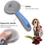 9ABOY Dog Brush and Cat Brush, Pets Grooming Brush for Dog and Cat with Short or Long Hair Removes Undercoat Shedding Mats and Tangled Hair Ideal for Dander Dirt Massages Particle Pet Grooming Comb