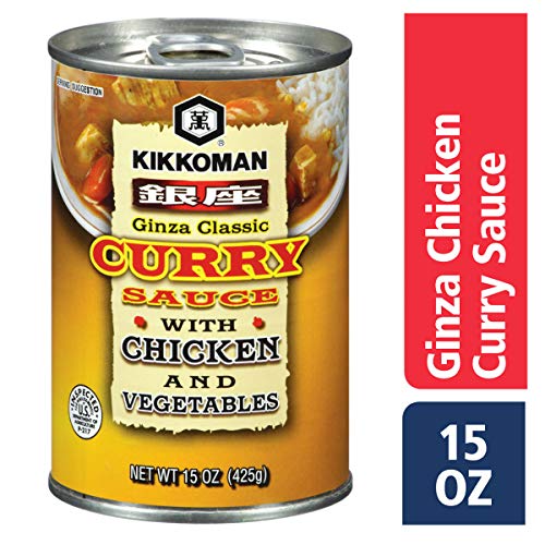 Kikkoman GINZA Curry Sauce With Chicken & Vegetables, 15 Oz Can(12 Pack), 1.08 Lb (Pack Of 12)