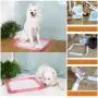 HORV Dog Training Pad Holder, Puppy Pad Floor Tray, Indoor Dog Potty, Portable Potty Trainer, Snap-in Frame, Keep Paws Dry & Floor Clean, 2 Sizes HORV Dog Training Pad Holder, Puppy Pad Floor Tray, Indoor Dog Potty, Portable Potty Trainer, Snap-in Frame, Keep Paws Dry & Floor Clean, 2 Sizes