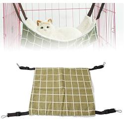 Tylu Pet Hammock Cat Cage Comforter Soft Plush Pet Bed Cat Bed Sleeping Hammock Hanging Cage Chair Hammock for Cat Small Dogs