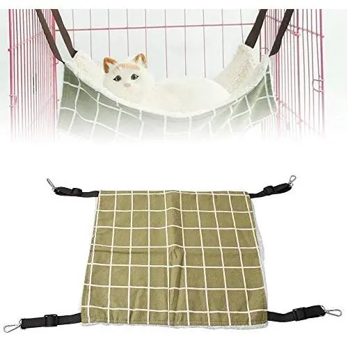 Tylu Pet Hammock Cat Cage Comforter Soft Plush Pet Bed Cat Bed Sleeping Hammock Hanging Cage Chair Hammock for Cat Small Dogs Tylu Pet Hammock Cat Cage Comforter Soft Plush Pet Bed Cat Bed Sleeping Hammock Hanging Cage Chair Hammock for Cat Small Dogs