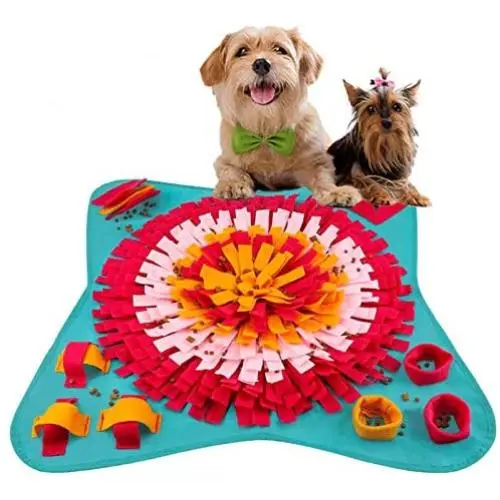 PJDH Snuffle Mat for Dogs, Interactive Dog Toys Slow Feeding Mat Nose Work Mat for Dogs PJDH Snuffle Mat for Dogs, Interactive Dog Toys Slow Feeding Mat Nose Work Mat for Dogs
