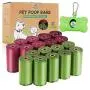Dog Poop Bags Biodegradable, Eco-Friendly, Leak-Proof, Pet Waste Bags Refill Rolls (18 Rolls / 360 Count) with Dispenser