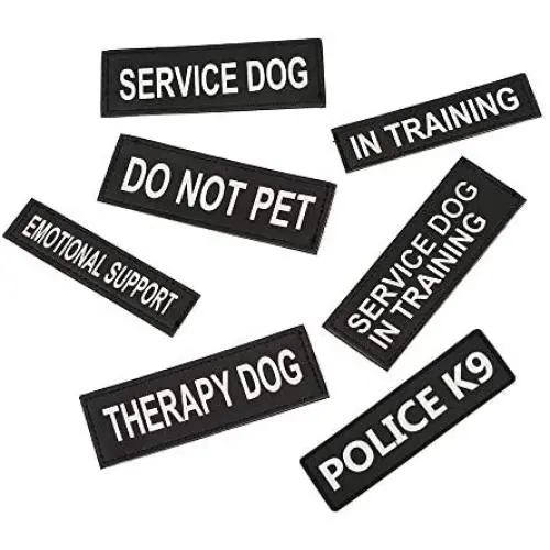 EXCELLENT ELITE SPANKER 2 Pcs Magic Sticker Morale Patch Reflective Service Dog Patch in Training Puppy for Dog Harnesses & Vests EXCELLENT ELITE SPANKER 2 Pcs Magic Sticker Morale Patch Reflective Service Dog Patch in Training Puppy for Dog Harnesses & Vests