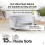 Enchanted Home Pet Rosie Sofa – Blush Pink