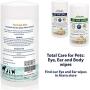 Arava Natural Dog & Cat Grooming Wipes - Pet Cleansing Wipes for Dogs Cats Puppies Kittens - for Paws & Body - Remove Dirt Dust & Odors - Gentle Cleansing & Deodorizing Formula - 50 Count (7.5'' x 5'')