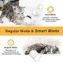 HomeRunPet Smart Interactive Cat Toy Ball with Bell, Automatic Self Rotating and Build-in Led Light Pet Toys (Batteries Included)