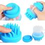 JENRICH 2Pcs Soft Comfortable Pet Bathing Massage Brush, Anti-Skid Rubber Dog Cat Pet Mouse Grooming Shower Bath Brush Massage Comb for Long & Short Hair Medium Large Pets Dogs Cats