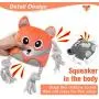 SCENEREAL Durable Dog Rope Toy - 2 Packs Dog Squeaky Toys - Cute Fox & Elephant Pet Stuffed Plush Toy for Puppies Small Dogs SCENEREAL Durable Dog Rope Toy - 2 Packs Dog Squeaky Toys - Cute Fox & Elephant Pet Stuffed Plush Toy for Puppies Small Dogs