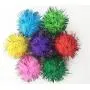 VAPKER 30 Piece Assorted Color Sparkle Balls Cats Favorite Toy Tinsel Pom Poms Glitter VAPKER 30 Piece Assorted Color Sparkle Balls Cats Favorite Toy Tinsel Pom Poms Glitter