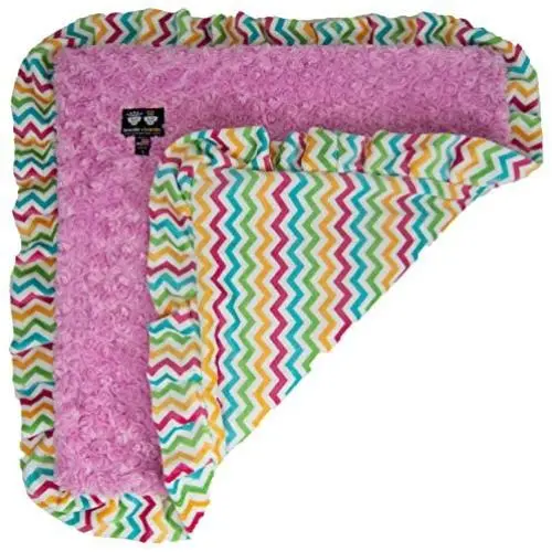 BESSIE AND BARNIE Ultra Plush Cotton Candy/Ocean Wave Luxury Dog/Pet Blanket BESSIE AND BARNIE Ultra Plush Cotton Candy/Ocean Wave Luxury Dog/Pet Blanket