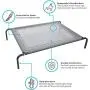Paws & Pals Elevated Dog Bed - Steel Frame, Temp Control, Indestructible Chew-Proof Pet Cot w/ Trampoline Suspended Raised Hammock Best for Portable in/Out Door Use Cooling Platform | Medium Paws & Pals Elevated Dog Bed - Steel Frame, Temp Control, Indestructible Chew-Proof Pet Cot w/ Trampoline Suspended Raised Hammock Best for Portable in/Out Door Use Cooling Platform | Medium
