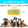 TOPTEAM Dog Chew Toys for Aggressive Chewers Toothbrush Teeth Cleaning Dog Chew Toys Interactive Pet Corn Toys with Rope Clean Teeth Bad Breath Durable Chewing for Puppy, Small & Medium Dogs