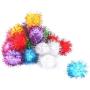 Jili Online Pack of 42 Colorful Glitter Pom Pom Balls Cat Kitten Play Toys forCrafts
