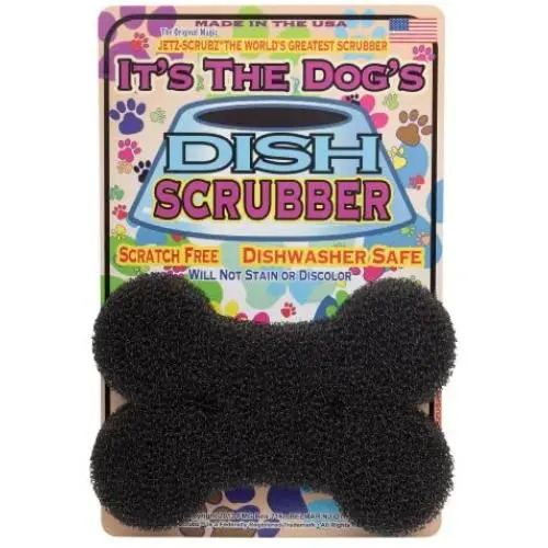 JetzScrubz Pet Dish and Bowl Scrubber Sponge, Dog, Made in The USA, Set of 1