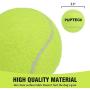 PUPTECK 12 Pack Squeaky Tennis Balls for Small and Medium Dogs Outdoor, Interesting Interactive Toys Running Yellow with A Net Bag
