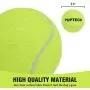PUPTECK 12 Pack Squeaky Tennis Balls for Small and Medium Dogs Outdoor, Interesting Interactive Toys Running Yellow with A Net Bag