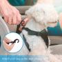 Dog Seat Belt, 2 Packs 3-in-1 Car Harness for Dogs Adjustable Safety Seatbelt for Car Durable Nylon Reflective Bungee Fabric Tether with Clip Hook Latch & Buckle