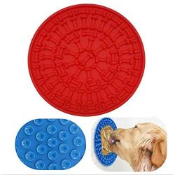 Panker Dog Lick Mat,Durable Silicone Dog Licking Pad Distract Dog for Easy Shower Bath Grooming, Puzzle Lick Mat Slow Feeder with 37 Super Suction Cups - Easy to Suck On The Wall