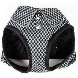 Pet Life Checkerwag Checkered Buttoned Mesh Reversible And Breathable Adjustable Dog Harness
