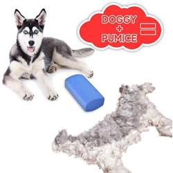 Petriz Stripping Stone for Dog Grooming Pumice Stone Pet Fur Remover Cats Dogs Horses Grooming Tool Alternative to Pet Hair Brush Dog Hair Cleaner
