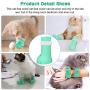 Gepuli Anti-Scratch Cat Shoes, Adjustable Nail Cover Precaution Scratch Gloves Cat Paw Protector,Anti-Scratch Pet Medical Shoes,Domestic Bath Kitten paw Cover, Shaving Check(4Pcs)