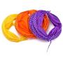 Studyset Foldable Cat Channel Cat Kitten Bite Toy Cat Tunnel Wave Dot Polyester Roll Hanging Ball Pet Toy Purple 50cm