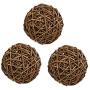 Junglers Wicker Toy Ball, Small Animal Activity Play Chew Grass Ball,Funny Willow Branch Ball Woven Ball Playing Ball Toy, Reduce Stress for Small Animals