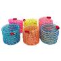 JpGdn 1Set/18pcs Cat Spring Toy Kitten Ball with Feather Spring Tube Coil for Indoor Cat Pet Colorful Stretchable Interactive Play Toy Set