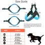 Fas Plus Dog Harness No Pull Easy Padded Pet Harness with 2 Adjustable Botton Back Clip Reflective Puppy Harnesses for Small Medium Large Dogs