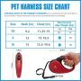 PUPTECK Heavy Duty Retractable Dog Leash - 16.5ft Extendable Strong Nylon Ribbon, 360° Tangle- Soft Mesh Dog Harness Pet Puppy Comfort Padded Vest No Pull Harnesses
