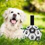 ROMEKER Dog Soccer Ball,Dog Ball Toy for Small Medium Dogs Indoor Outdoor,Interactive Dog Toys Puzzle IQ Treat Ball,Water Floating Soccer Ball Toy for Pool Beach Grassland Home 6''