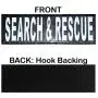 Doggie Stylz Set of 2 Reflective Search and Rescue Removable Patches with Hook Backing for Working Dog Harnesses & Vests. Durable and Interchangeable - Comes in 3 Sizes Small, Medium and Large