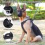 Rision Dog Harness No Pull Dog Harness Adjustable Outdoor Reflective Pet Vest No-Pull Dog Harness with 2 Leash Clips for Small, Medium, Large Dogs, Easy Control Handle for Walking