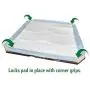 Vets Best Dog Pad Holder | Portable Tray for Pet Training and Puppy Pads | Protection Against Pad Leakage, Bunching, and Shredding | Fits Pads 21 x 21 Inches or Larger Vets Best Dog Pad Holder | Portable Tray for Pet Training and Puppy Pads | Protection Against Pad Leakage, Bunching, and Shredding | Fits Pads 21 x 21 Inches or Larger