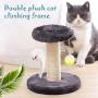 LUOWAN Cat Scratch Post with Sisal Rope and Soft Smooth Plush Cover,Cat Scratching Post, Suit for Small Cat