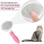 Self Cleaning Slicker Brush, Cat Brush/Dog Brush for Grooming and Shedding, Pet Brush Gently Remove Long and Loose Undercoat, Mats and Tangled Hair