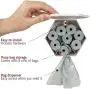 Leashboss Wall Mount Dog Poop Bag Dispenser for Home with 8 Rolls, Modern Pet Waste Bag Dispensing Holder and Storage Station (White)