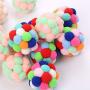 Pet Cat Toy Fun Adorable with Colorful Plush Ball Box Packing for Cats and Kittens, Colorful Soft Dog Balls Pet Toys for Puppy, Cats, 1PC