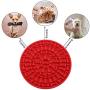 COPACHI Dog Lick Pad, Slow Treat Feeder Mat with Super Suctions, Dog Washing Distraction Device, Dog Lick Mat for Pet Bathing, Grooming, and Training, Just Spread Peanut Butter(Red + Blue)