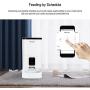 ASHOMELI Automatic Pet Feeder Dispenser,for Cats and Dogs,6L,1080P HD Vedio,Wi-Fi Enabled,Work with App,Portion Control,Voice Recorder and Programmable Timer 6 Meals per Day,Battery Back-up System