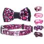 Cutesy Pet Dog Collar with Adjustable Bow | 4 Designs in 4 Sizes | Comfortable and Strong