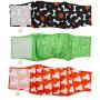 PETTING IS CARING Male Dog Wraps Washable & Reusable Belly Band Diapers Materials Durable Machine Washable - 3 Pack Set (New, S)