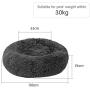 Blusea Donut Cuddler Pet Bed, Self Warming Cat Bed, Ultra-Soft Dog Calming Cushion Kennels, Washable Round Plush Sofa Bed for Cats Dogs Kittens Puppies Indoor, Diameter 15.7- 39.4