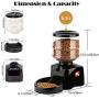 Smart Pet Feeder Automatic Feeder,5.5 Liter Electric Dry Food Container Timed Dog Cat Food Dispenser Timer Programmable 1-3 Meals 12 portions Control Voice Recorder for Dog Cat Small & Medium Pets