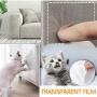 SIEBIRD Cat Scratch Deterrent Tape, 100% Transparent Clear Cat Scratch Furniture Protector with Pins, Flexible Anti-Scratch Cat Training Tape Furniture Scratch Guards, 18'' L X 10'' W & 15'' L X 12'' W