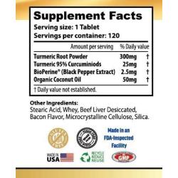 Deluke Universal Products Turmeric Curcumin with BioPerine & Organic Coconut