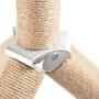 [NEW] 4CLAWS Jute Tripod Scratching Post 30'',White,30 x 21 x 21 in