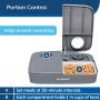 PetSafe Automatic 2 Meal Pet Feeder for Dogs and Cats, with Portion Control and Tamper-Resistant Design, Dry or Semi-Moist Food or Treat Dispenser, 1.5 Cups per Compartment, 3 Cups Total Capacity